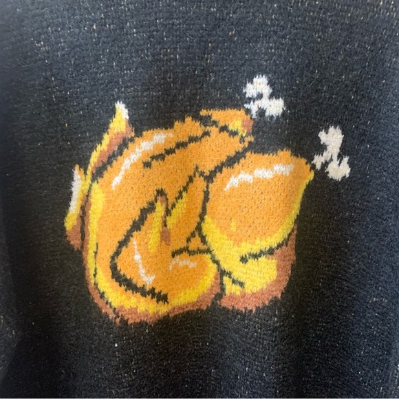 Lazy Oaf Black Roast Turkey Jumper Sweater Size Small NWT New - Picture 5 of 15